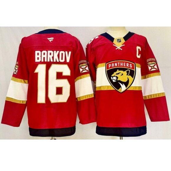 Mens Aleksander Barkov Red Jersey Stitched